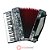 Acordeon 120 Baixos 9 Registros BAC-120-7PBK - BENSON - Imagem 1