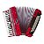 Acordeon 120 baixos vermelho BAC120-7PRD - BENSON - Imagem 4