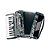 Acordeon BAC48-3PBK 48 Baixos Preto Perolizado - BENSON - Imagem 1