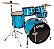 Bateria Onix Drums Smart 22 Baby Blue BBE - Nagano - Imagem 2