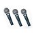 Kit Com 3 Microfone Com Fio TSI TRIO-50B SW Dinâmico - TSI - Imagem 2