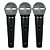 Kit 3 Microfones Profissionais LS-50 K3 - LESON - Imagem 1