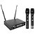 Microfone Profissional Duplo de Mão Sem Fio BR-7000-UHF - TSI - Imagem 2