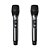 Microfone Profissional Duplo de Mão Sem Fio BR-8000-UHF - TSI - Imagem 3