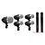 Kit 7 Microfones Para Bateria SK-MK7D - SKYPIX - Imagem 1