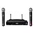 Microfone Profissional de Mão Duplo Sem Fio KDS-W 382M - KDS - Imagem 1