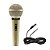 Kit 6 Microfones Cardioide Com Fio Sm-58 Champanhe Leson - Imagem 5
