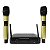 Microfone Duplo Sem Fio Profissional Ls916 Champanhe - Leson - Imagem 2