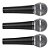 Kit 3 Microfones Vocal SKYPIX Dinâmico com Maleta SK-M58 - Imagem 4