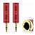 Plug Adaptador P2 / P10 Estereo Ouro Vermelho - Imagem 3