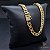 CORRENTE DUPLIX 6 MM COM FECHO GAVETA (60 CM) - BANHADO A OURO 18K - Imagem 1