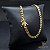 CORRENTE GRUMET 4 MM FECHO GAVETA DUPLO (60 CM) - BANHADO A OURO 18K - Imagem 1