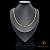CORRENTE DUPLIX 3 MM FECHO ARGOLINHA (45 CM) - BANHADO A OURO 18K - Imagem 2
