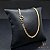 CORRENTE DUPLIX 3 MM FECHO ARGOLINHA (45 CM) - BANHADO A OURO 18K - Imagem 1