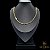 CORRENTE CADEADO 4 MM COM FECHO GAVETA (70 CM) - BANHADO A OURO 18K - Imagem 2