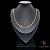 CORRENTE PIASTRINE 3 MM COM FECHO ITALIANO (60 CM) - BANHADO A OURO 18K - Imagem 2