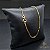 CORRENTE CADEADO FINA 1,5 MM FECHO ARGOLINHA (45 CM) - BANHADO A OURO 18K - Imagem 1