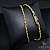 CORRENTE CORDÃO BAIANO 3 MM FECHO CANHÃO (60 CM) - BANHADO A OURO 18K - Imagem 1