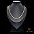 CORRENTE DUPLIX 4 MM COM FECHO GAVETA (70 CM) - BANHADO A OURO 18K - Imagem 2