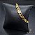 PULSEIRA GRUMET 6 MM FECHO GAVETA (19 CM) - BANHADO A OURO 18K - Imagem 1