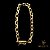 PULSEIRA CADEADO 6 MM FECHO CANHÃO (19 CM) - BANHADO A OURO 18K - Imagem 2