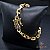 PULSEIRA CADEADO 6 MM COM FECHO NOSSA SENHORA (19 CM) - BANHADO A OURO 18K - Imagem 1