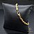 PULSEIRA CORDÃO BAIANO 4 MM FECHO ITALIANO (19 CM) - BANHADO A OURO 18K - Imagem 1