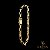 PULSEIRA VENEZIANA 5 MM FECHO GAVETA (19 CM) - BANHADO A OURO 18K - Imagem 2