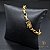 PULSEIRA VENEZIANA 5 MM FECHO GAVETA (19 CM) - BANHADO A OURO 18K - Imagem 1