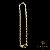PULSEIRA CADEADO 4 MM FECHO GAVETA SIMPLES (21CM) - BANHADO A OURO 18K - Imagem 2