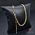CHOKER GRUMET DUPLA 3 MM 35 CM + EXTENSOR (FECHO ITALIANO) - BANHADO A OURO 18K - Imagem 1