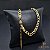 CHOKER GRUMET 5 MM 35 CM + EXTENSOR (FECHO ITALIANO) - BANHADO A OURO 18K - Imagem 1