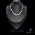 CHOKER LACRAIA 35 CM + EXTENSOR 4,3 MM (FECHO ARGOLINHA) - BANHADO A OURO 18K - Imagem 2