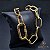 CHOKER ELO ARREDONDADO 12,6 MM 40 CM (FECHO PERSONALIZADO) - BANHADO A OURO 18K - Imagem 2