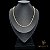 CHOKER RIVIERA ZIRCÔNIA BRANCA 3 MM 35 CM + EXTENSOR (FECHO ARGOLINHA) - BANHADO A OURO 18K - Imagem 2