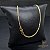 CORRENTE GRUMET DE 2 MM COM FECHO ITALIANO (60 CM) - BANHADO A OURO 18K - Imagem 1