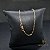 CORRENTE CADEADO 2,5 MM COM FECHO ITALIANO (60 CM) - BANHADO A OURO 18K - Imagem 1