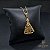 CONJUNTO CORRENTE CADEADO 2,5 MM COM FECHO ITALIANO (60 CM) + PINGENTE NOSSA SENHORA MANTO - BANHADO A OURO 18K - Imagem 1