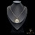 CONJUNTO CORRENTE CADEADO 2,5 MM COM FECHO ITALIANO (60 CM) + PINGENTE REDONDO JESUS BORDA SALMO 25 - BANHADO A OURO 18K - Imagem 2