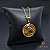 CONJUNTO CORRENTE CADEADO 3 MM FECHO ARGOLINHA (60 CM) + PINGENTE FERRADURA (M) - BANHADO A OURO 18K - Imagem 1