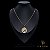 CONJUNTO CORRENTE CADEADO 3 MM FECHO ARGOLINHA (60 CM) + PINGENTE FERRADURA (M) - BANHADO A OURO 18K - Imagem 2