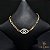 PULSEIRA CADEADO OLHO GREGO CRAVEJADO - BANHADO A OURO 18K - Imagem 2