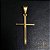 PINGENTE CRUZ AGULHA (P) - BANHADO A OURO 18K - Imagem 1
