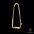 PULSEIRA CADEADO DUPLO 2,8 MM FECHO GAVETA (19 CM) - BANHADO A OURO 18K - Imagem 1