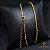 COLAR CORDÃO BAIANO 1,5 MM (45 CM) - BANHADO A OURO 18K - Imagem 1