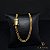 CORRENTE GRUMET DUPLA 4,5 MM FECHO GAVETA DUPLO (60 CM) - BANHADO A OURO 18K - Imagem 1