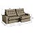 Sofá Retrátil e Reclinável 2,90m Madeira Maciça Suede Marrom - Volt - Home Mobily - Imagem 4
