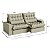 Sofá Retrátil e Reclinável 2,70m Com 4 Lugares Estrutura de Madeira Maciça Suede Real Castor - Volt - Home Mobily - Imagem 4