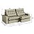 Sofá Retrátil e Reclinável 2,10m Com 2 Lugares Estrutura Madeira Maciça Suede Real Castor - Volt - Home Mobily - Imagem 4