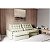 Sofá Retrátil e Reclinável 2,10m Com 2 Lugares Estrutura Madeira Maciça Suede Bege - Volt - Home Mobily - Imagem 2